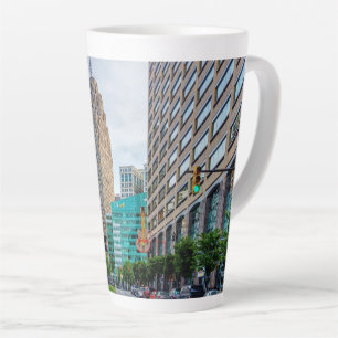 Caneca De Café Latte Detroit do centro