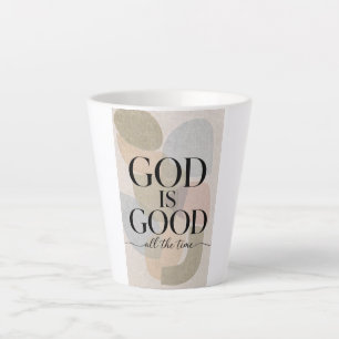 Caneca De Café Latte DEUS É BOM Cristão