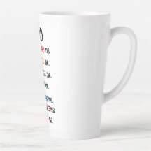 "DEUS ME CONCEBEU" Latte Mug