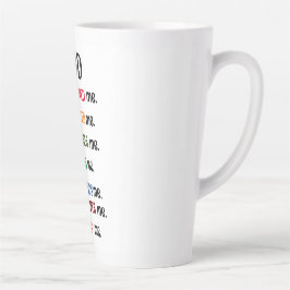 Caneca De Café Latte "DEUS ME CONCEBEU" Latte Mug