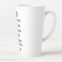 "DEUS ME CONCEBEU" Latte Mug