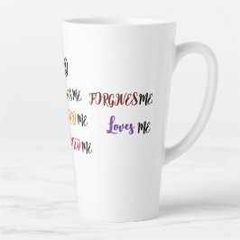 Caneca De Café Latte Deus me criou a Coleção Latte Mug