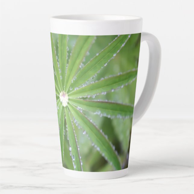 Caneca De Café Latte Dewdrop (Ângulo direito)