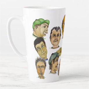 Caneca De Café Latte Dez Caras Hilariantemente Engraçadas em uma Altura