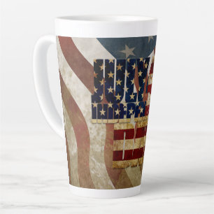 Caneca De Café Latte Dia da Independência V3.0 2020