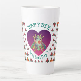 Caneca De Café Latte Dia da Mãe da Abelha