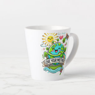 Caneca De Café Latte Dia da Terra Todos os Dias