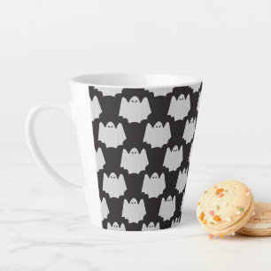 Caneca De Café Latte Dia das Bruxas, Fantasma Assustador, Doce ou Trave