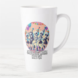 Caneca De Café Latte Dia de as Bruxas engraçado Ghouls Só Quer Festa Di