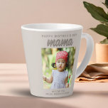 Caneca De Café Latte Dia de as mães de Fotografia para Crianças Beige M<br><div class="desc">Dia de as mães Fotográfico Latte Mug,  Crianças Beige Moderno. Uma caneca bege com uma foto personalizada. Feliz texto de Dia de as mães,  mãe e texto com nomes para crianças. Muito bom para a mãe.</div>