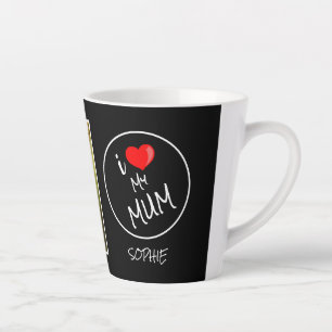 Caneca De Café Latte Dia de as mães, Foto Personalizada - Personalizad