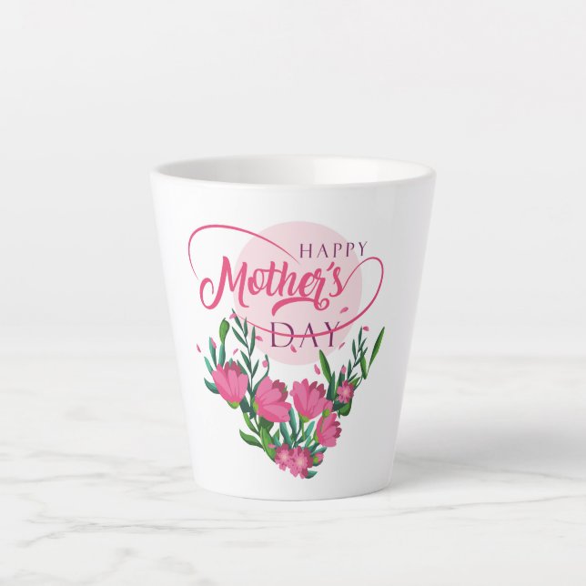 Caneca De Café Latte Dia de as mães Latte Mug (Frente)