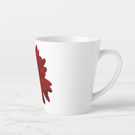 Caneca De Café Latte Dia de as mães Red Gerbera Daisy