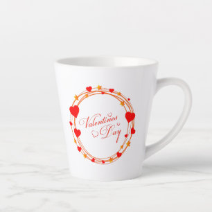 Caneca De Café Latte Dia de os namorados