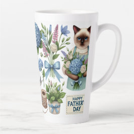 Caneca De Café Latte Dia de os pais de gatinhos de gato deseja Pais de 