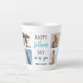 Caneca De Café Latte Dia de os pais Latte Mug | Fotos personalizadas