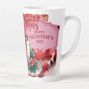 Caneca De Café Latte Dia de Valentain - Gift Mug