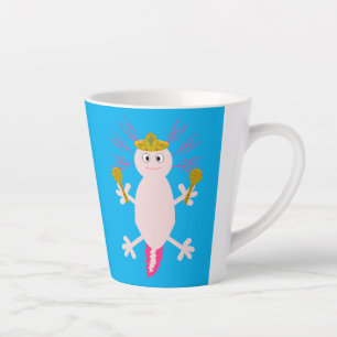 Caneca De Café Latte Dia do Axolotl Mexicano Morto