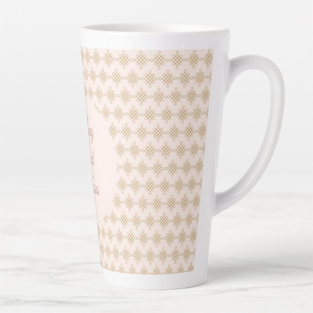 Caneca De Café Latte Dia dos Namorados, Abraços e Beijos, Flores, Pixel (Direita)