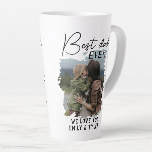 Caneca De Café Latte Dia dos Pais da Família do Melhor Pai Moderno