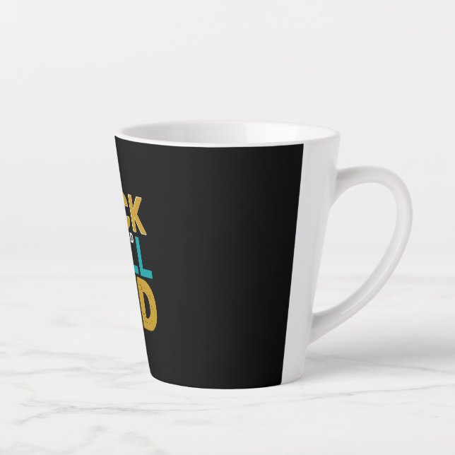 Caneca De Café Latte Dia dos Pais Rock And Roll Pai (Direita)
