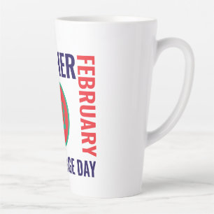 Caneca De Café Latte Dia Internacional da Língua Mãe