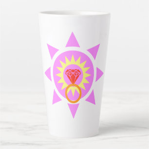 Caneca De Café Latte Diamond Ring