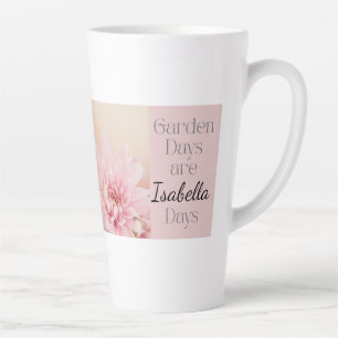 Caneca De Café Latte Dias de Jardim Personalizados, Presente de Hobby d