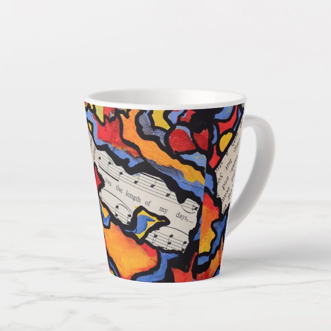 Caneca De Café Latte Dias de Verão (Ângulo direito)