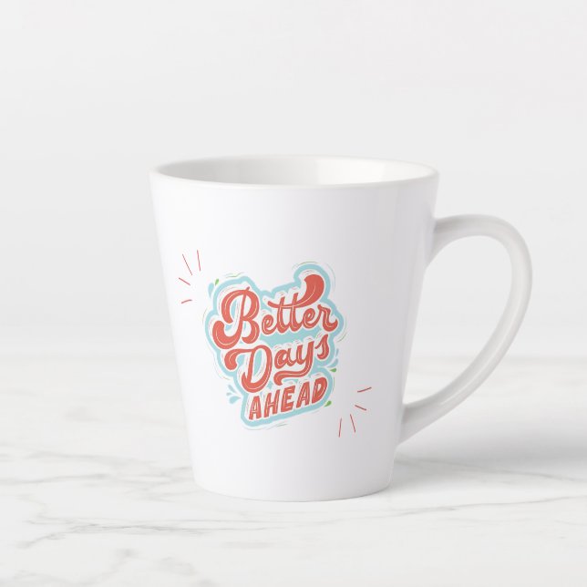 Caneca De Café Latte Dias Melhores (Direita)