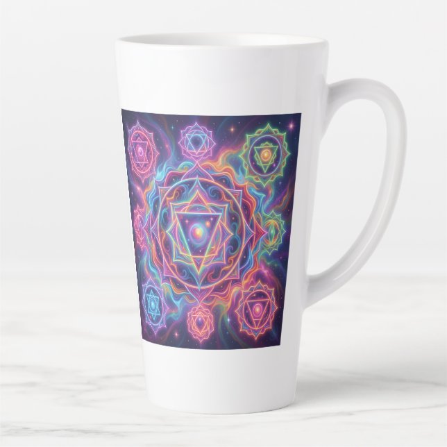 Caneca De Café Latte Die 7 Chakren´10 (Direita)