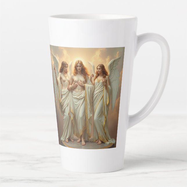 Caneca De Café Latte „Die drei heiligen Schutzengel“ (Direita)