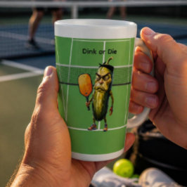 Caneca De Café Latte Dink or Die Pickleball