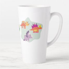 Caneca De Café Latte Dinossauro