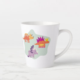 Caneca De Café Latte Dinossauro