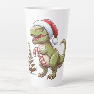 Caneca De Café Latte Dinossauro candi doce de Natal