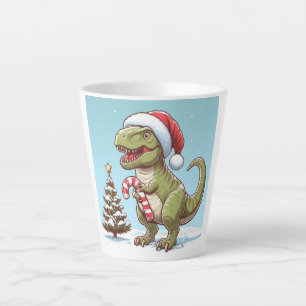 Caneca De Café Latte Dinossauro candi doce de Natal