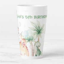 Dinossauro Personalizado Latte Mug