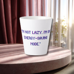 Caneca De Café Latte Dito engraçado Moderno