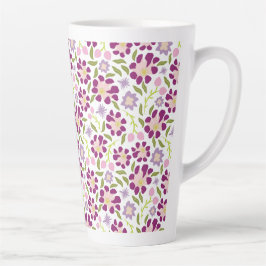 Caneca De Café Latte Ditsy floral
