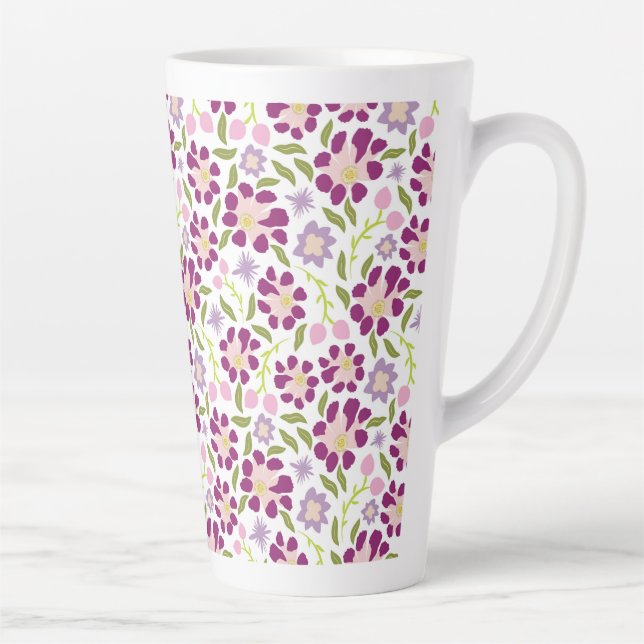 Caneca De Café Latte Ditsy floral (Direita)