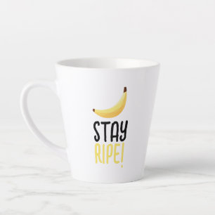 Caneca De Café Latte Dívadas de festa de banana retrô engraçadas Puns e