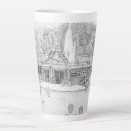 Caneca De Café Latte Diversão de Verão