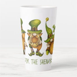 Caneca De Café Latte Diversão Duendes Irlandeses Travessuras Dia de São