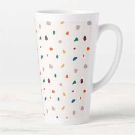 Caneca De Café Latte Diversão Terrazzo Impressão Latte Mug