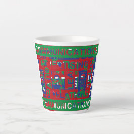 Caneca De Café Latte Divisão Comunicação