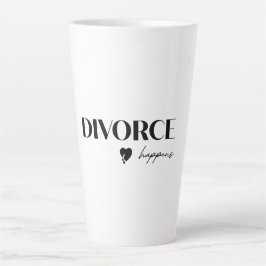 Caneca De Café Latte Divorce Acontece