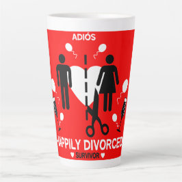 Caneca De Café Latte Divorce Survivor Mug