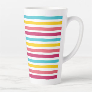Caneca De Café Latte Doce como o Candy! Doces listrados! Bonito e Diver