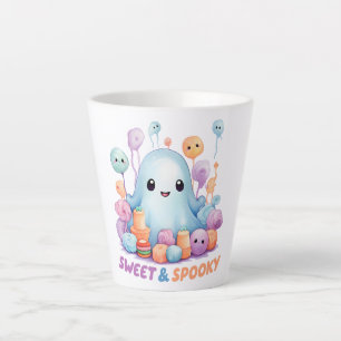Caneca De Café Latte Doce e Spooky